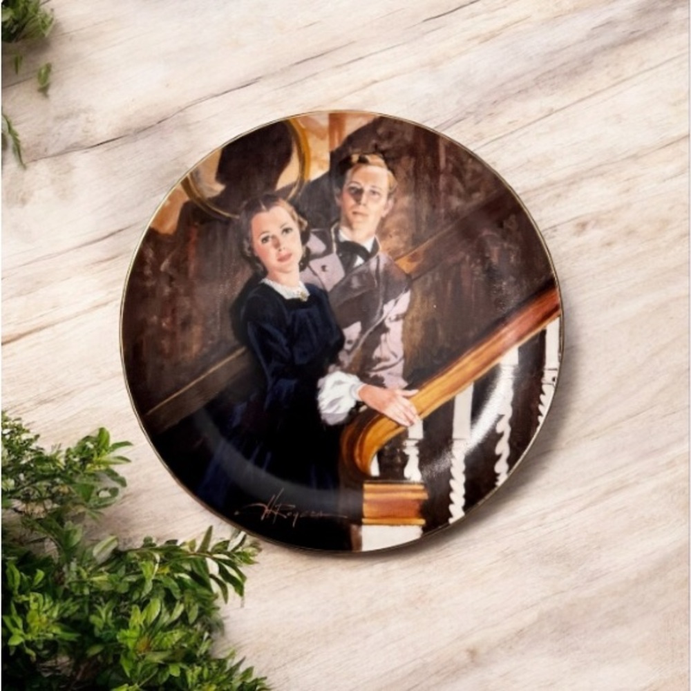 1989 Golden Anniversary Series Gone With The Wind “Melanie and Ashley” Plate